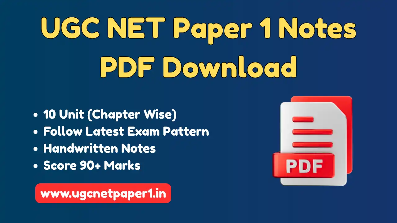 Copy of Add a heUGC NET Paper 1 Notes PDF Download